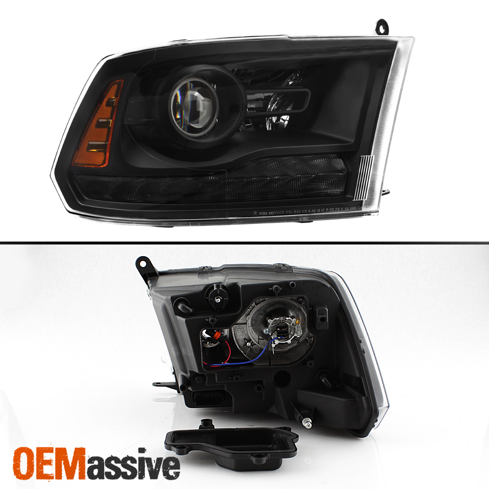 [Black Out] 2013 2014 2015 2016 2017 Ram 1500 2500 3500 LED Projector Headlights eBay